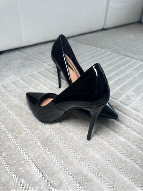 Black Pointed Toe Stilettos